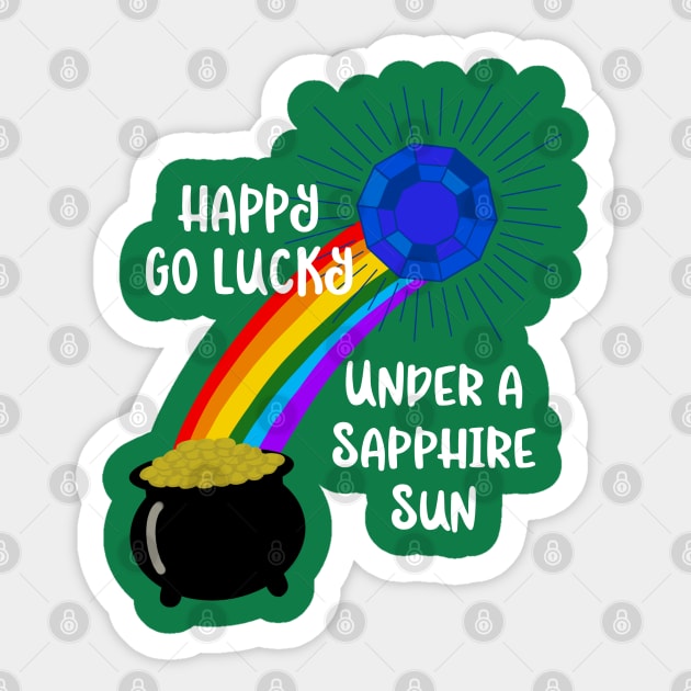 Sapphire Sun Sticker by AlliCatz